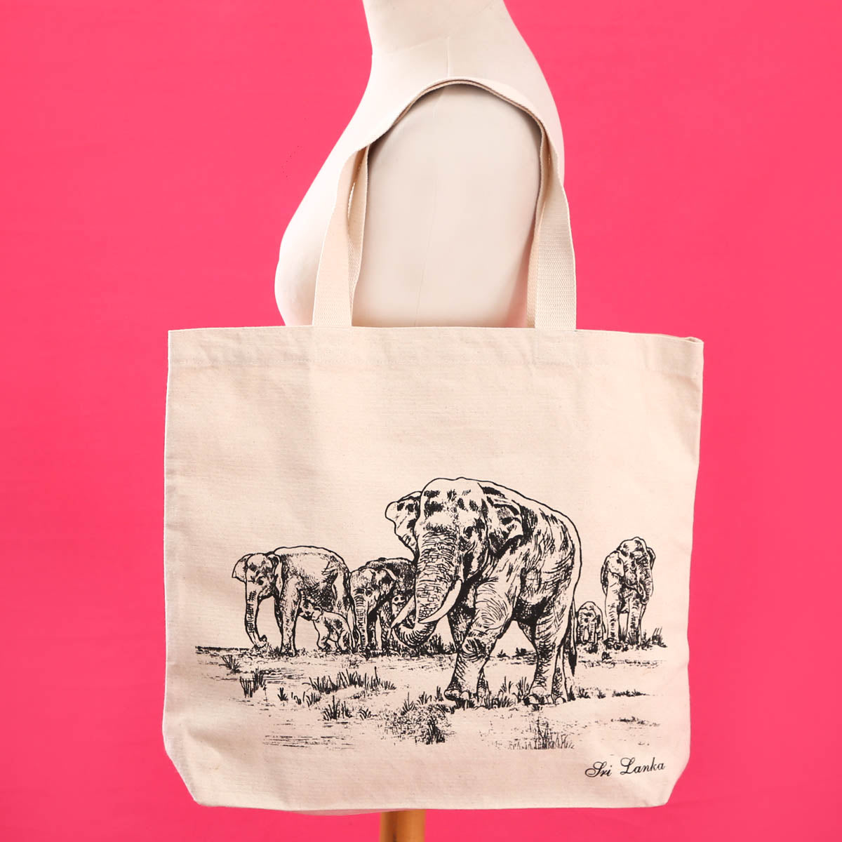Wild Elephants Tote
