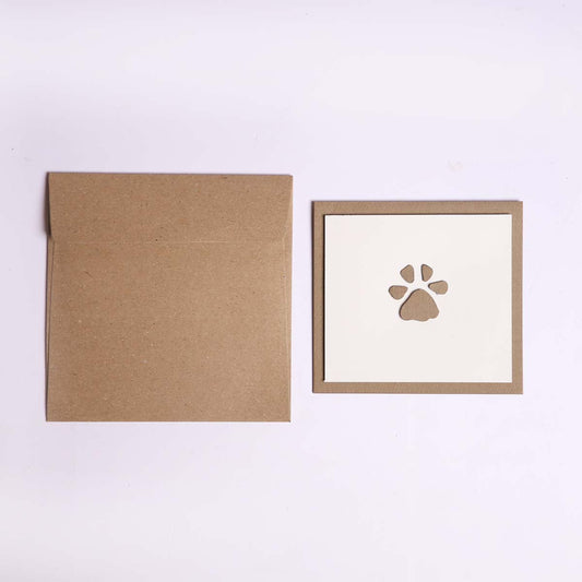 Paw Print Greeting Card