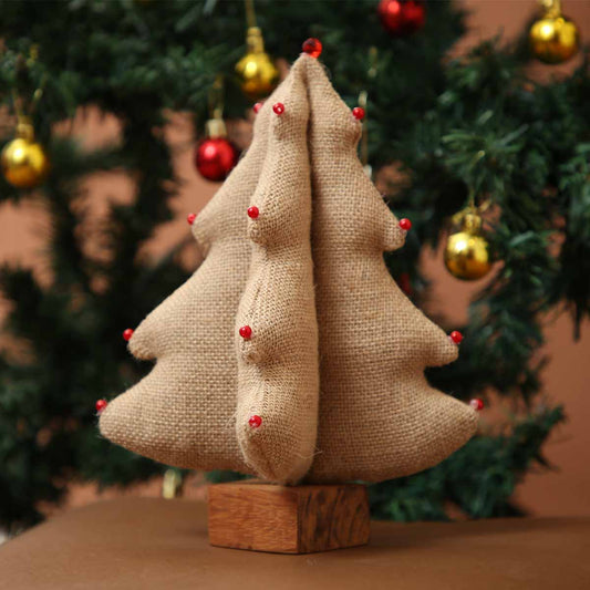 Vintage Burlap Fabric Tree