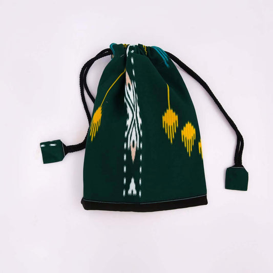 Emerald Drop Shoe Bag
