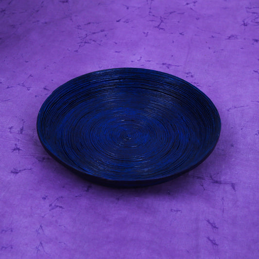 Blue Paper Platter