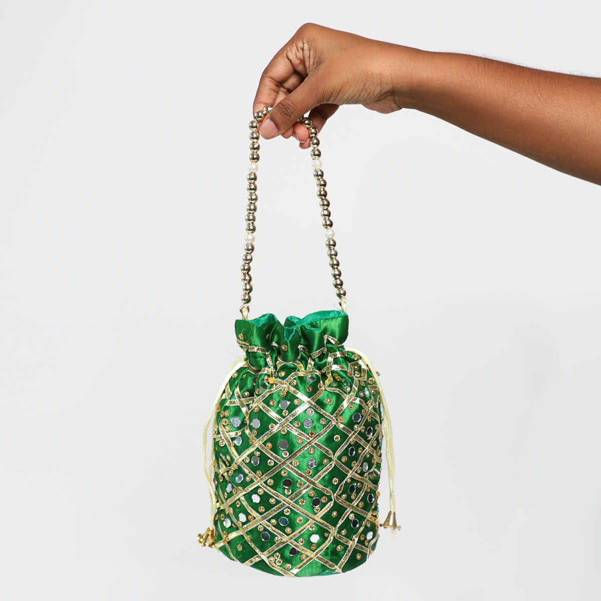 Emerald Embroided Polti Bag