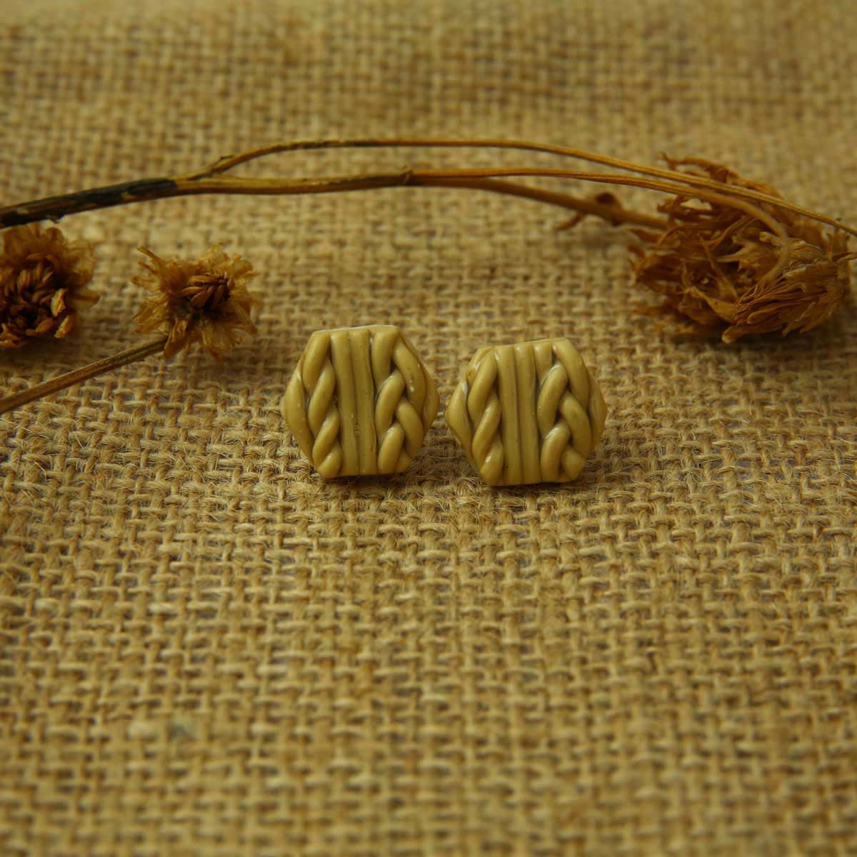 Ivory Sweater Earrings