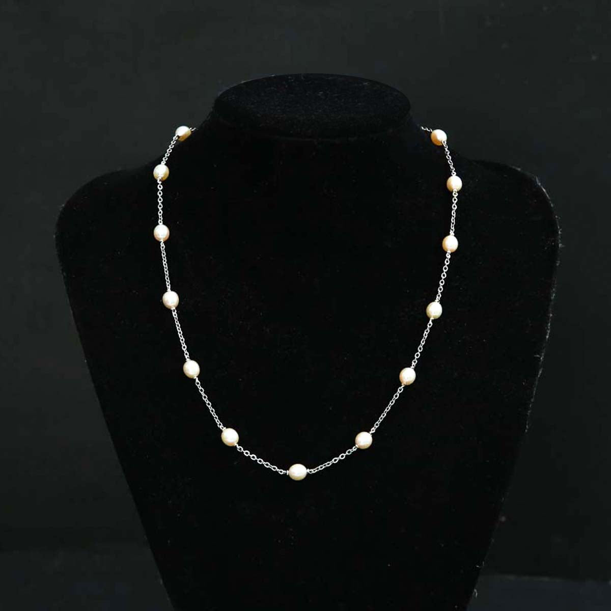 Stainless Steel Pearl Chain with Lock