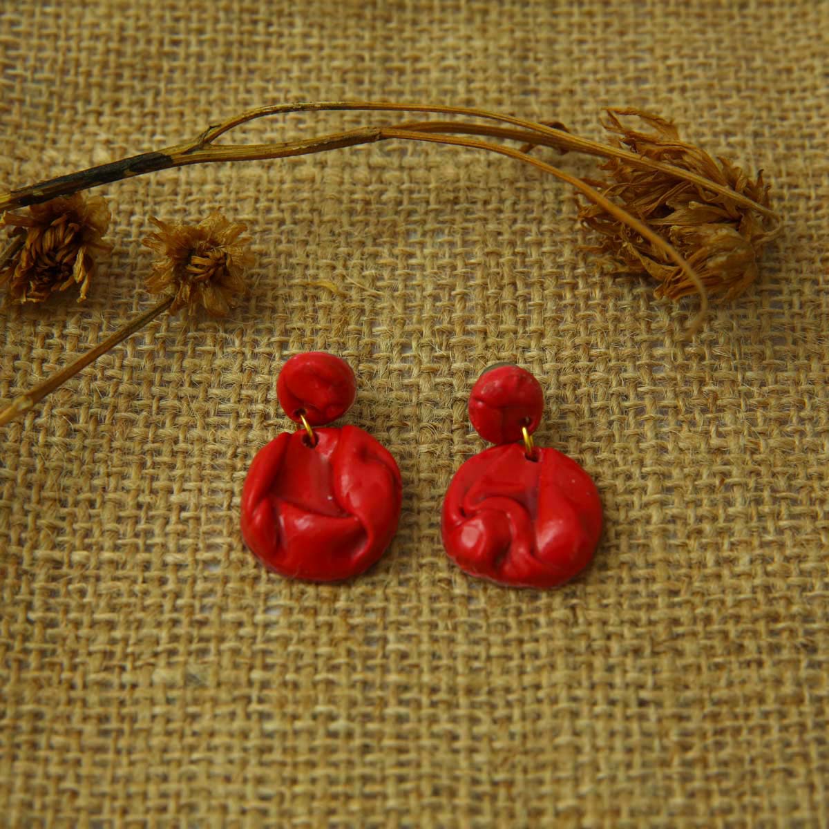 Red Wine Drop Earrings