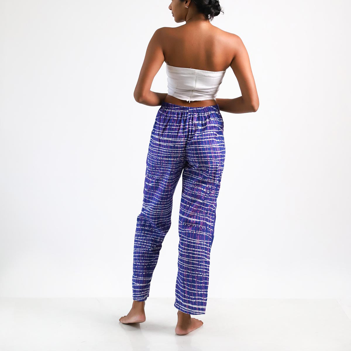 Blue Stripes Batik Pants