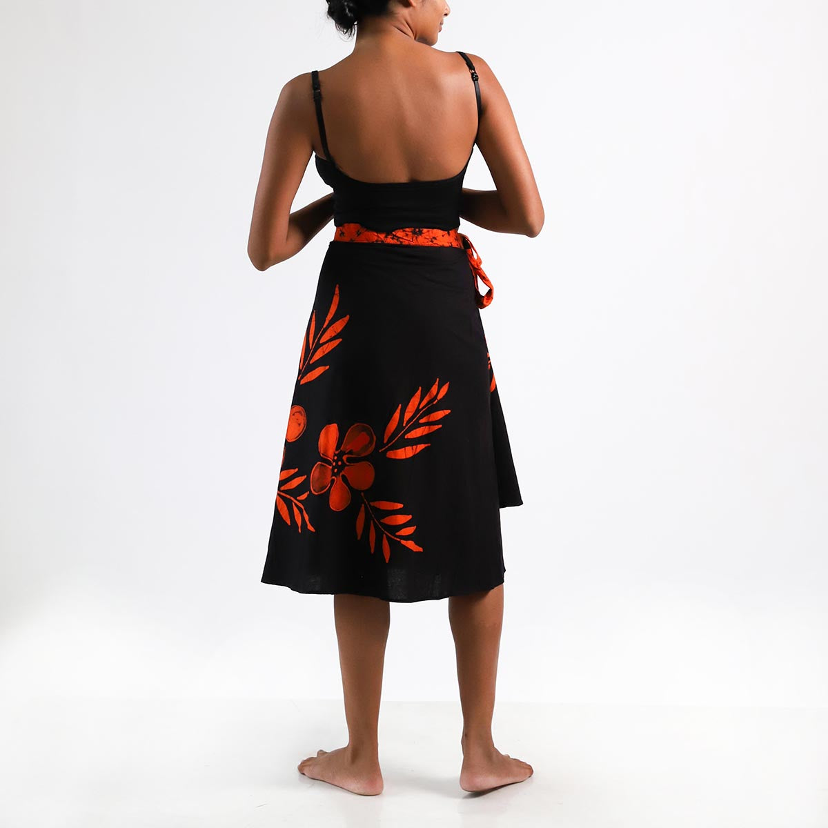 Knight floral Batik Wrap Skirt