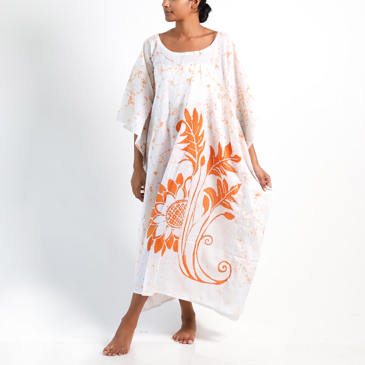 Thambili Palm Batik Kaftan