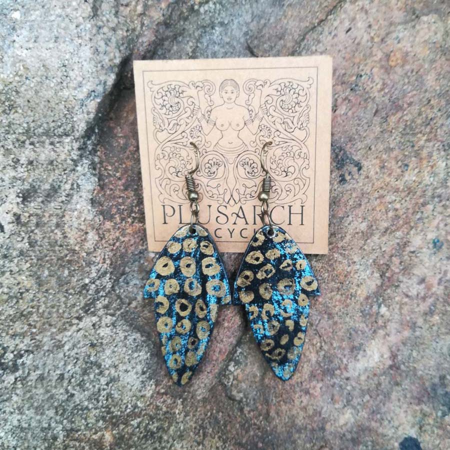 Spotted Paper Earrings