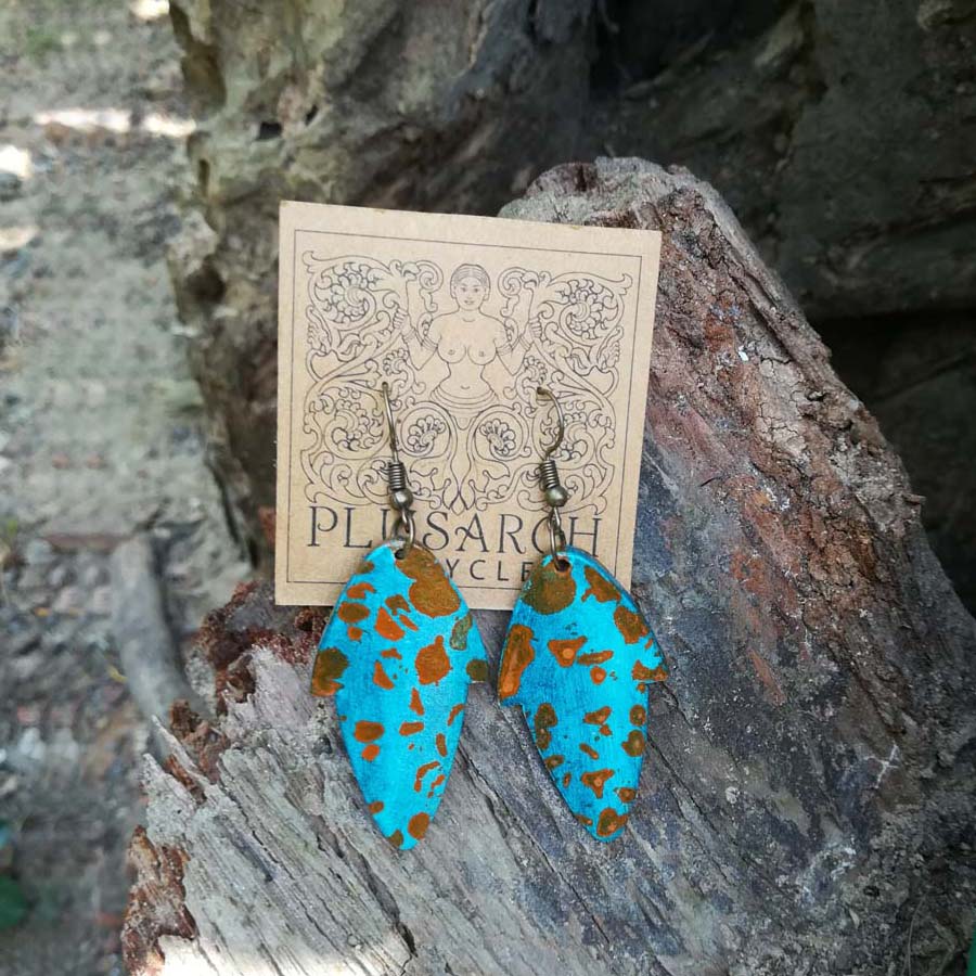 Copper Paper Earrings