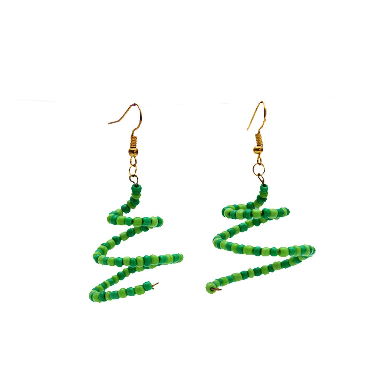 Emerald Swirl Earrings
