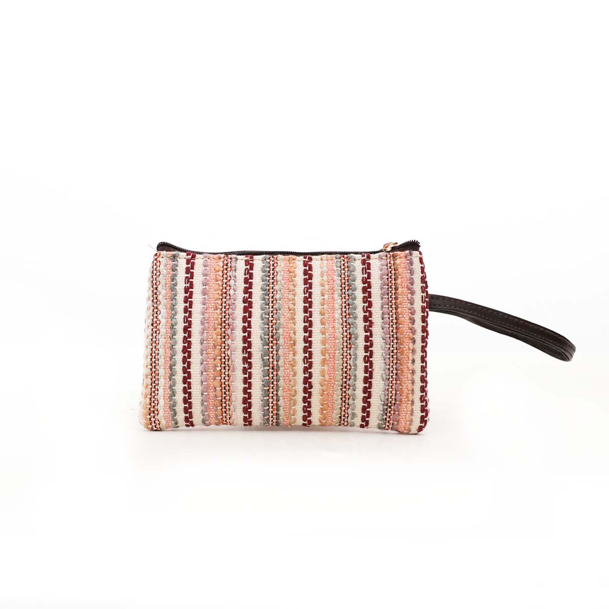 Vintage Stripes Wristlet Bag