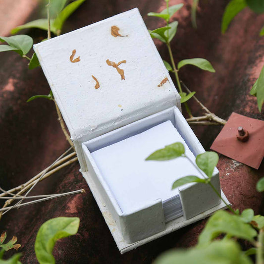 Crinkly Jasmine Notepaper and Box