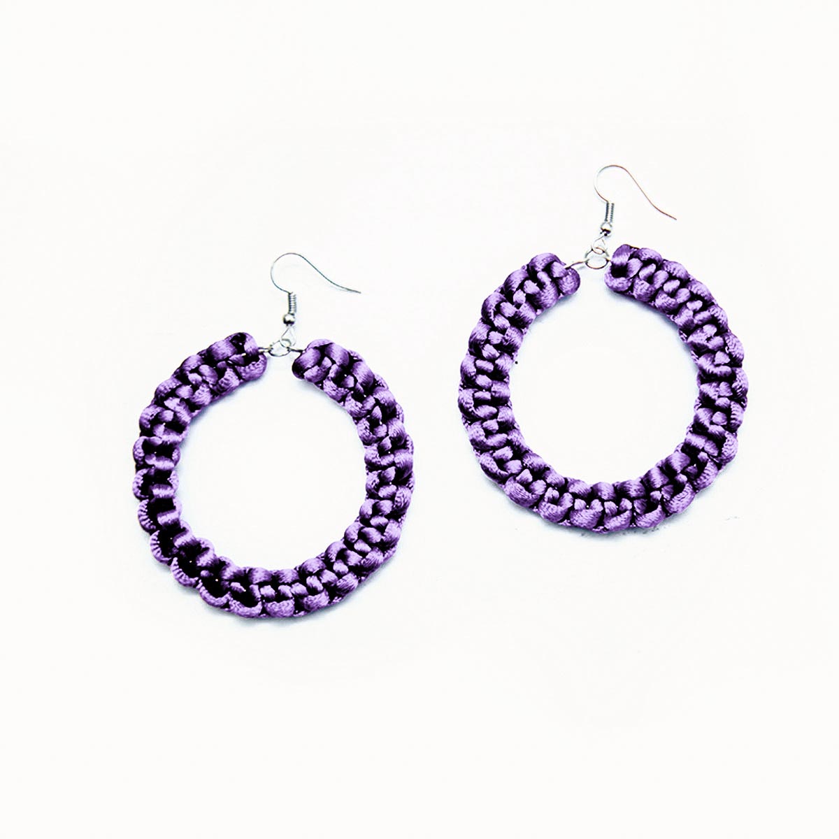 Peacock Hoop Earrings