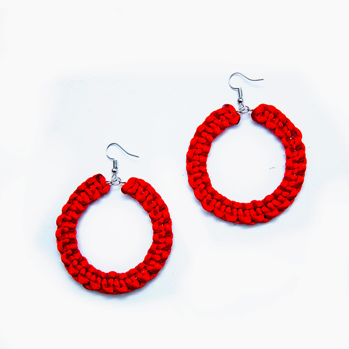 Ruby Hoop Earrings
