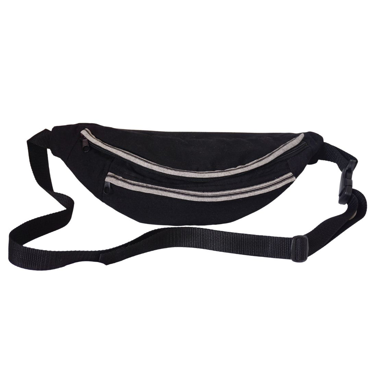 Black Classic Contrast Fanny Pack