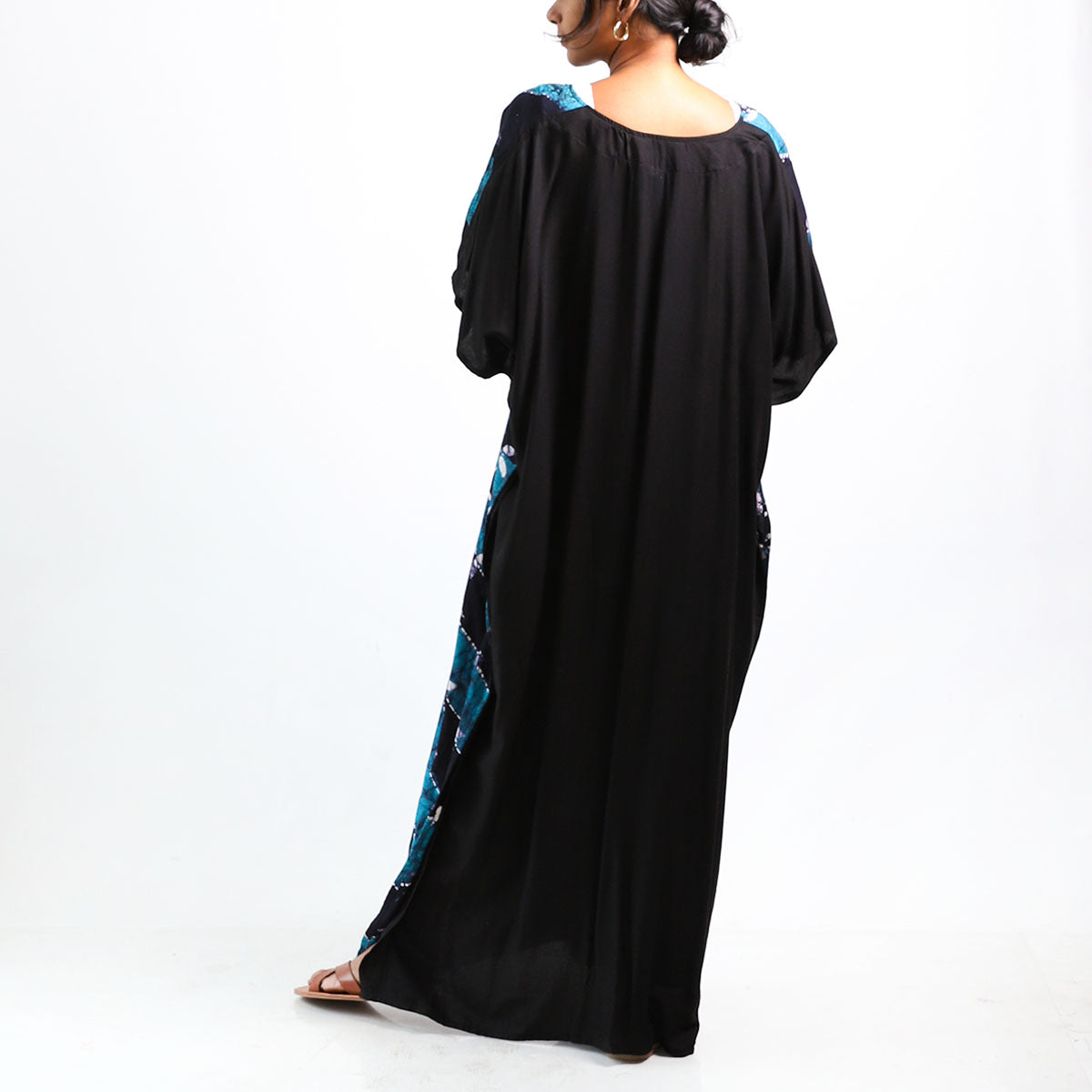 Azure Vines Batik Kaftan