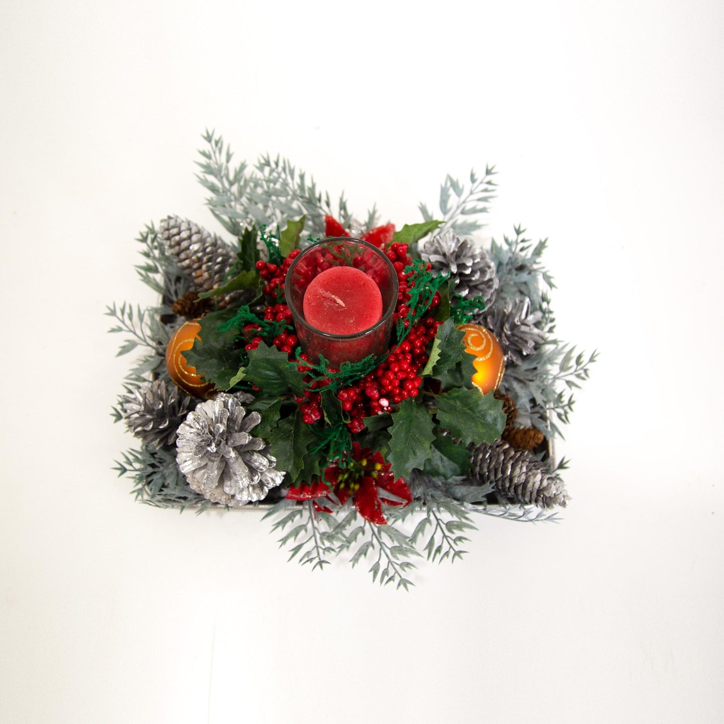 Silver Christmas Centre Piece