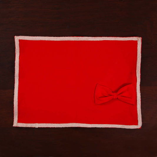 Garnet Linen Table Mat Set