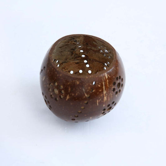 Coconut Shell Candle Holder