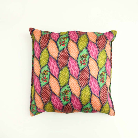 Rajasthan Block Purple Cushion cover