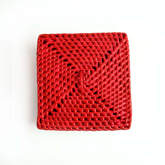Red Square Palmyra Storage Box