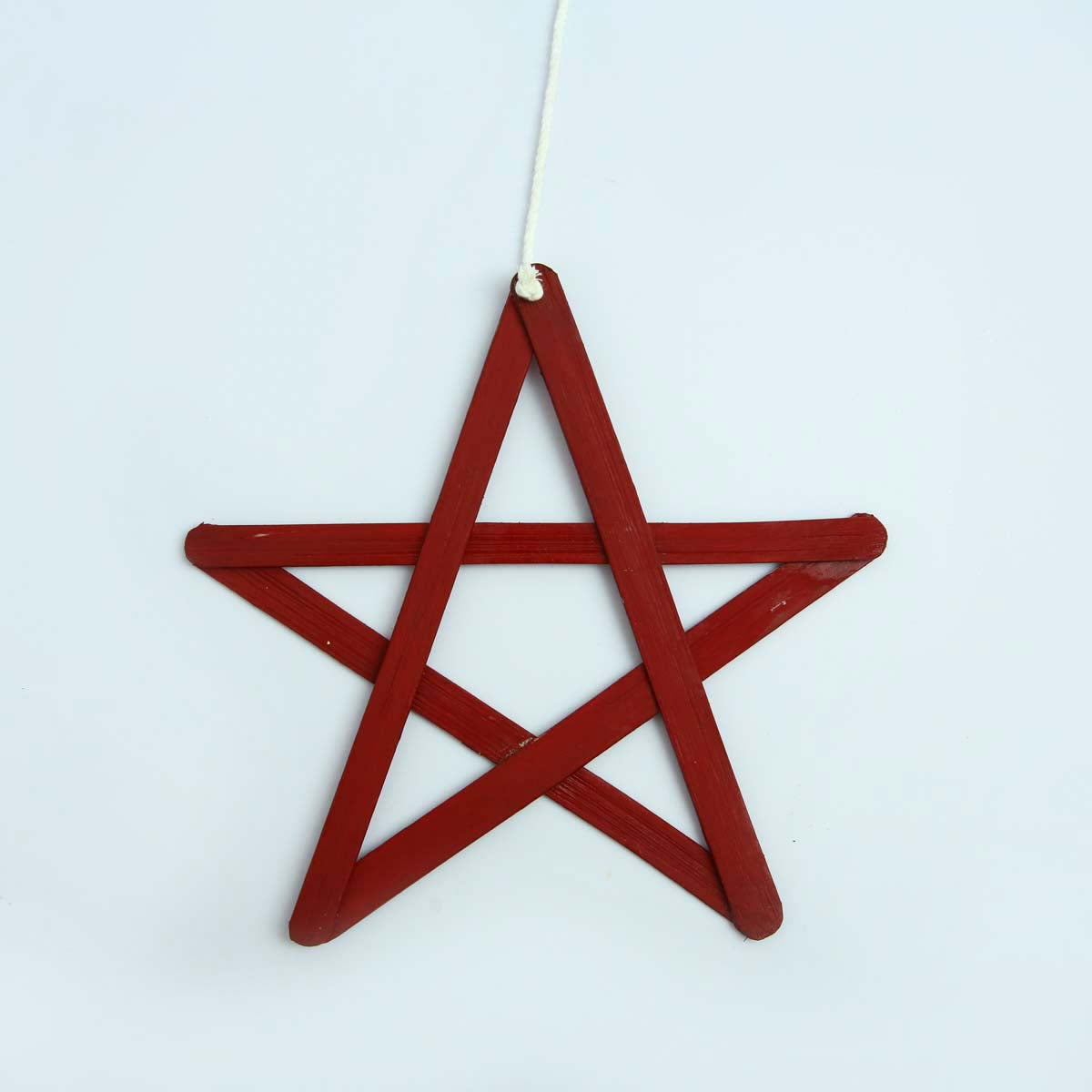 Red Bamboo Star Oranament
