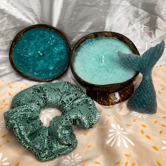 Fairy Dust Tea Tree Coconut Shell Candle - Small