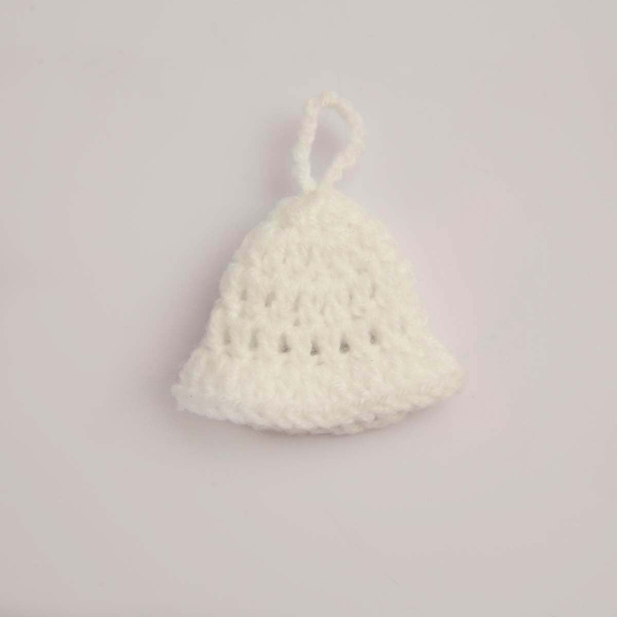White Crochet Christmas Bell