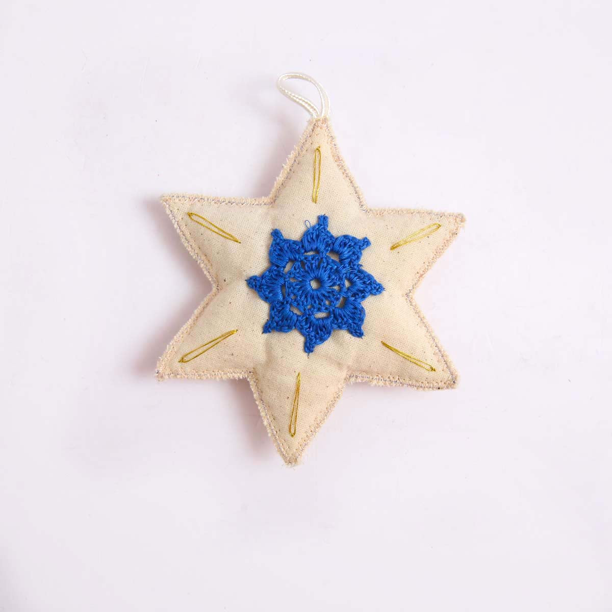 Blue Beeralu Star Ornament