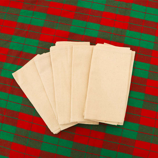 Checkered Handloom Table Cloth Set