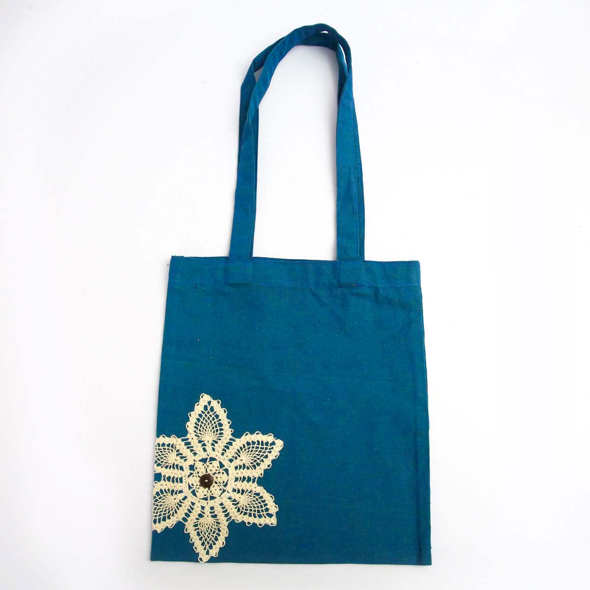 Blue Handloom Tote