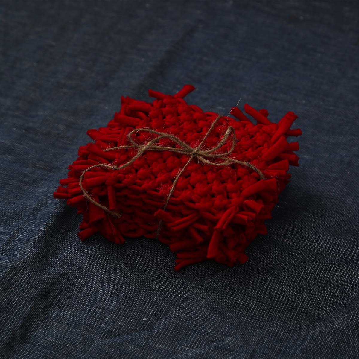 Saffron Macrame Coaster Set