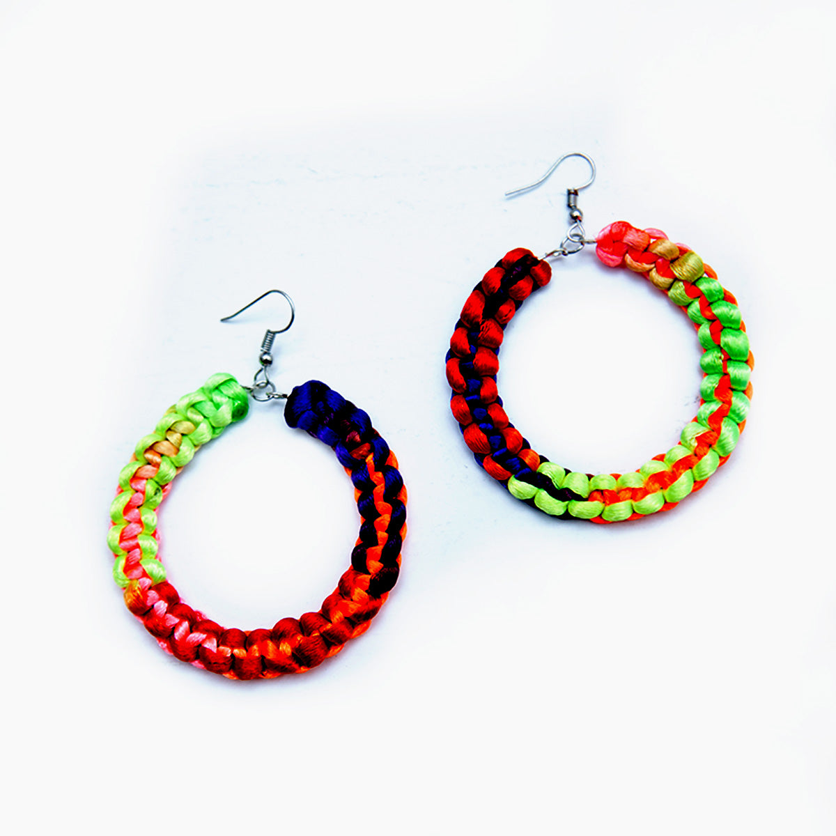 Neon Match Hoop Earrings