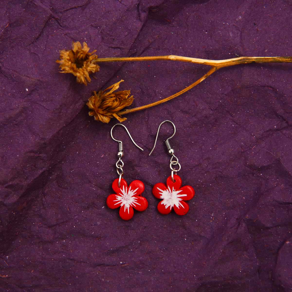 Candy Floral Terracotta Earrings