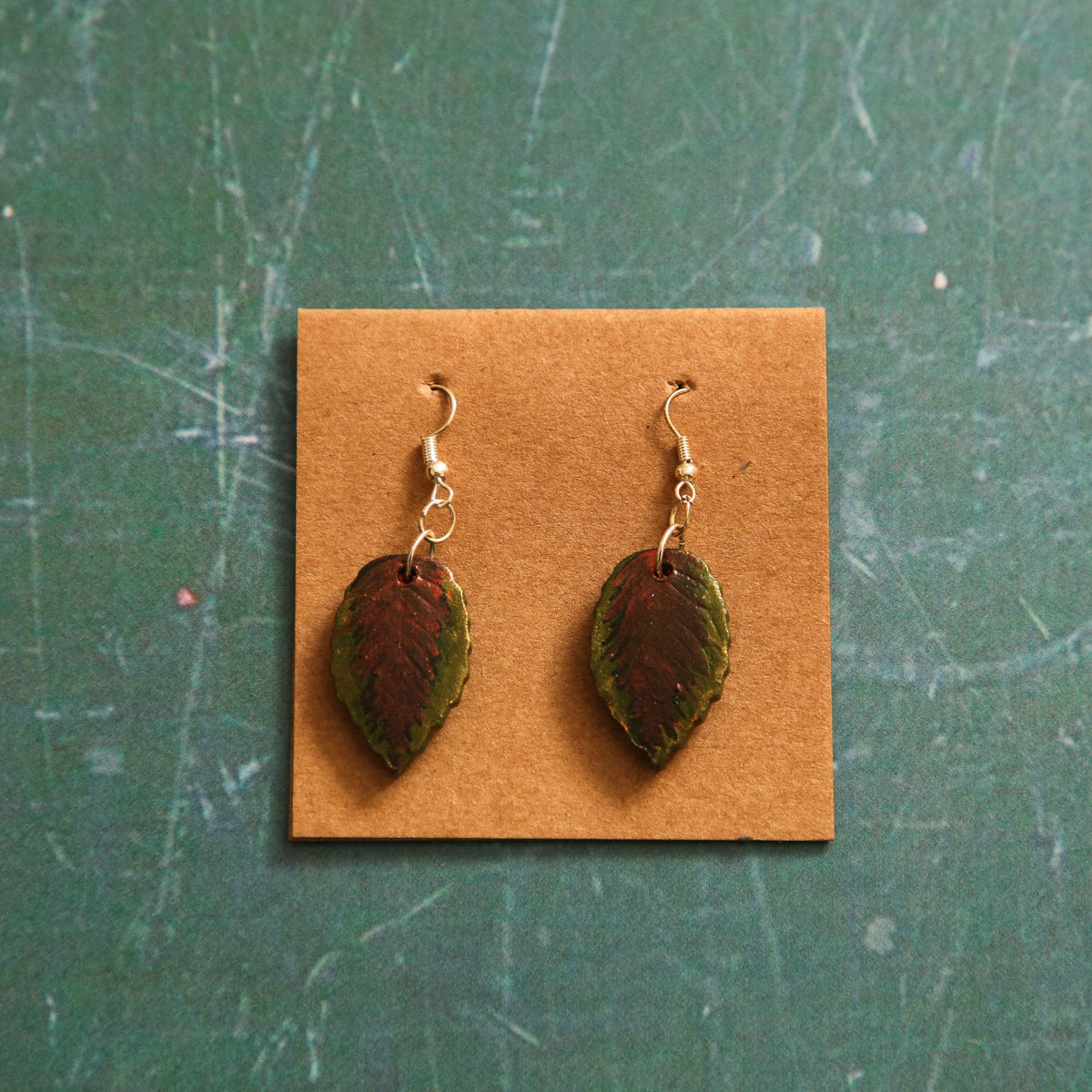 Green Stain Earrings