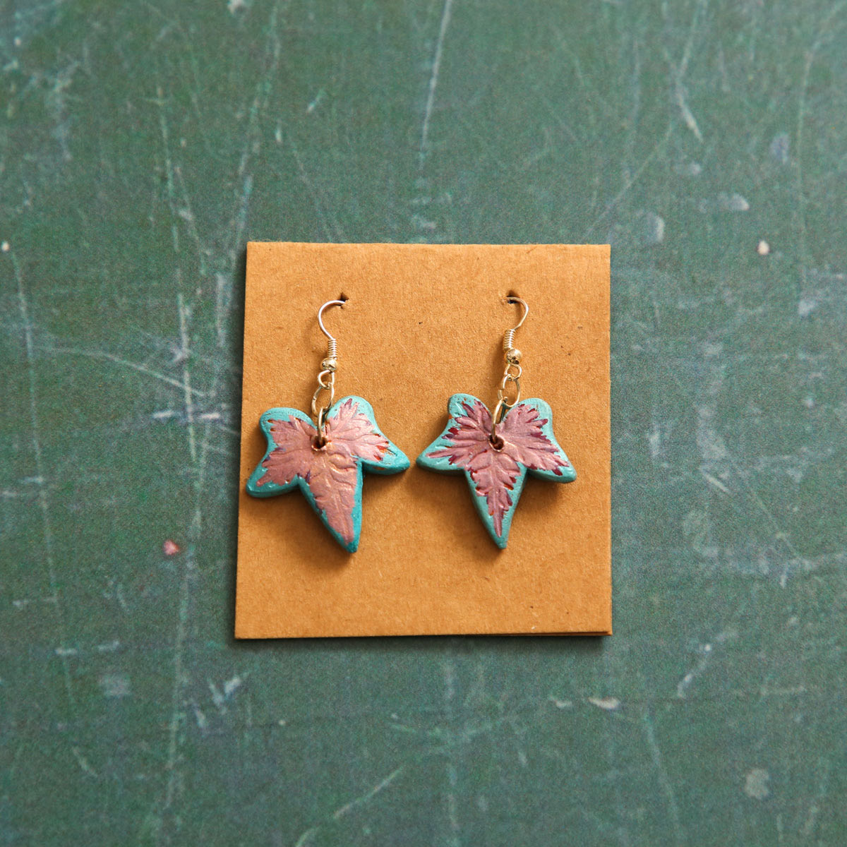 Pastel Leaves Earrings
