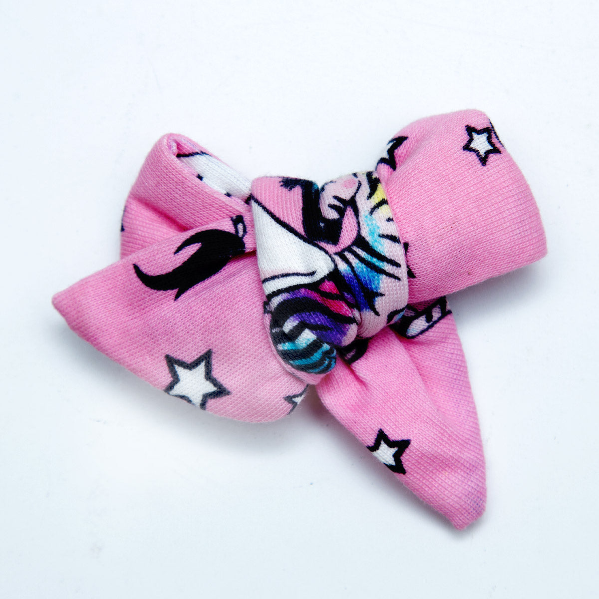 Unicorn Print Pink Bow