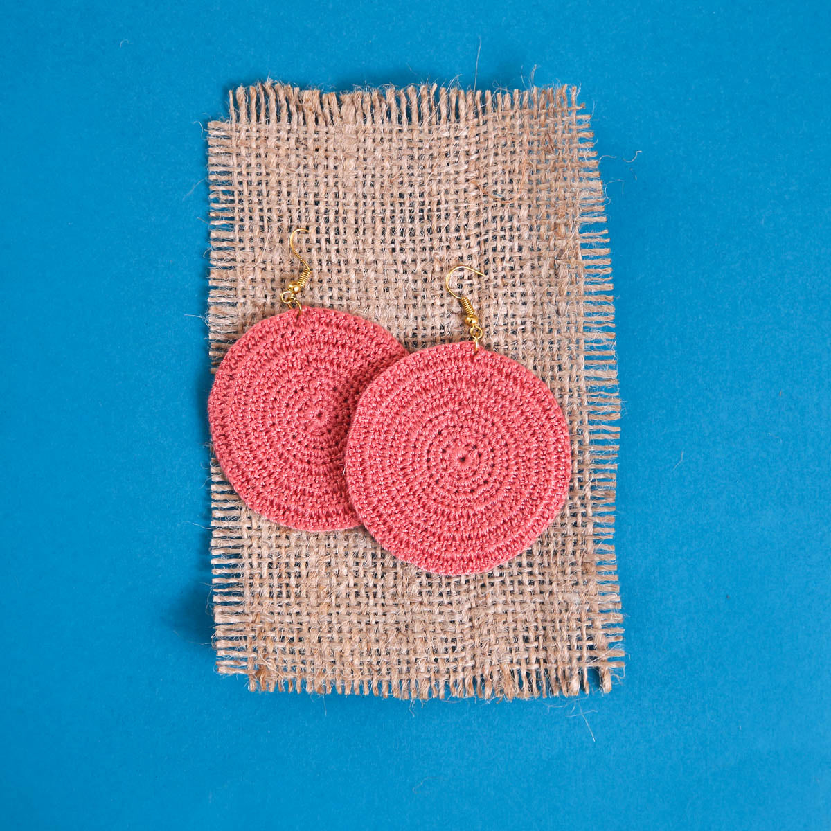 Pomegranate Disc Earrings