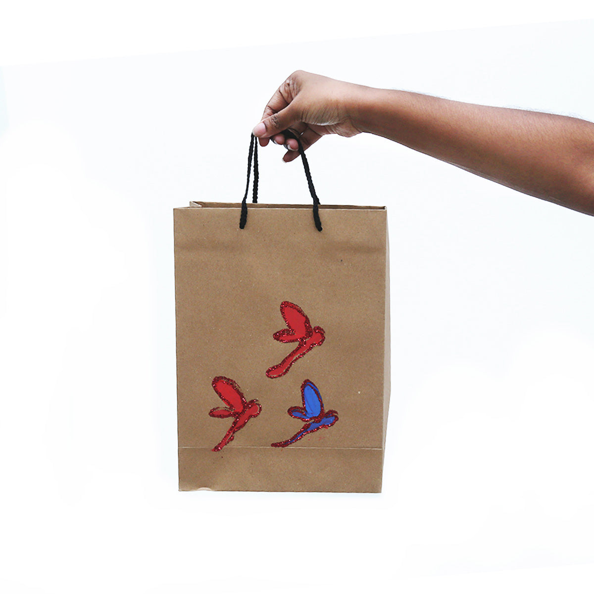 Sparrows Hand Painted Gift Bag