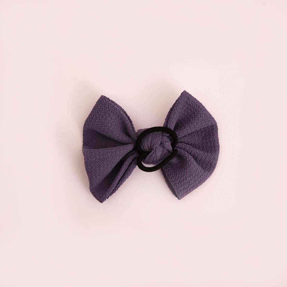 Lavender Poofy Hair Tie Bow