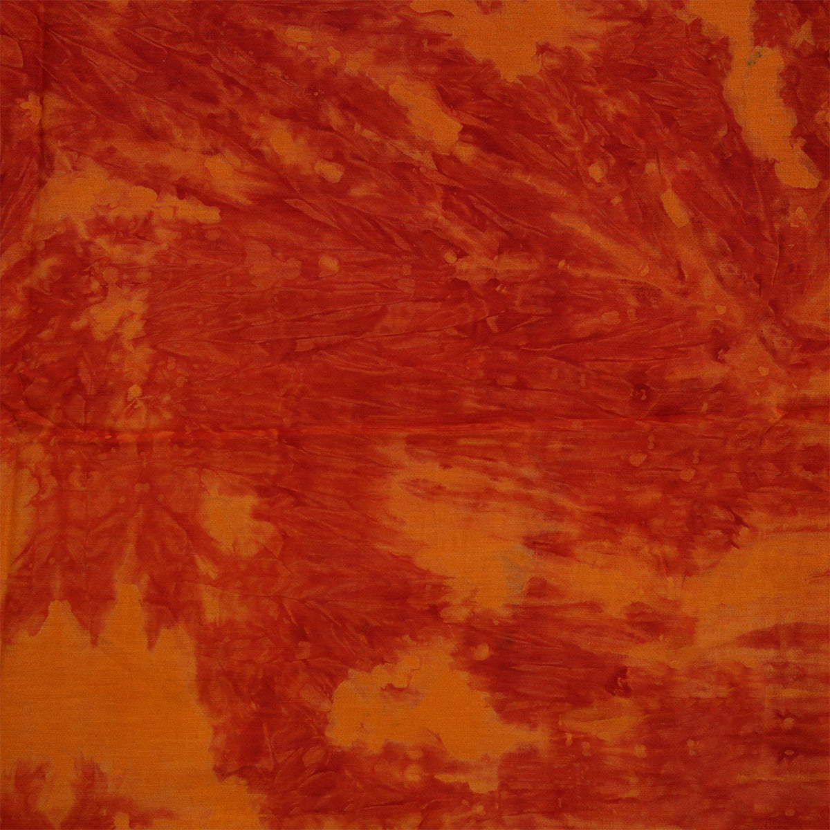 Tangerine Tie Dye Saree