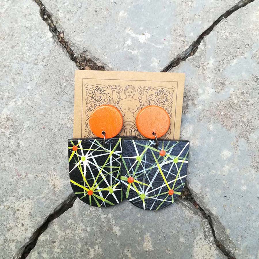 Fireworks Paper Earrings