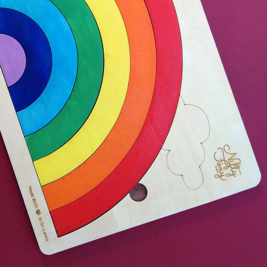 Wooden Rainbow Puzzle