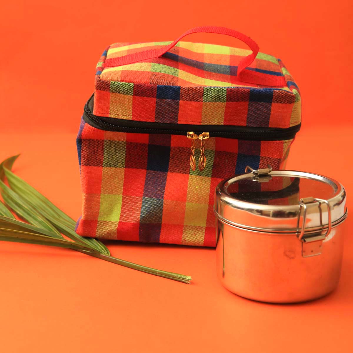 Square Handloom Lunch Bag