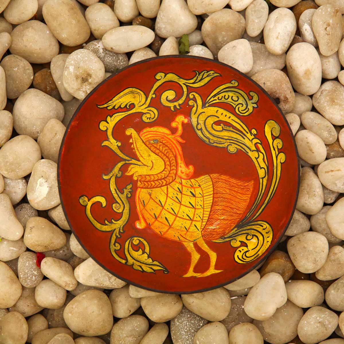 Traditional Bird Decorative Wooden Plate