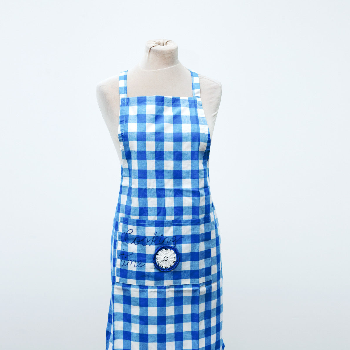 Blue Plaid Apron