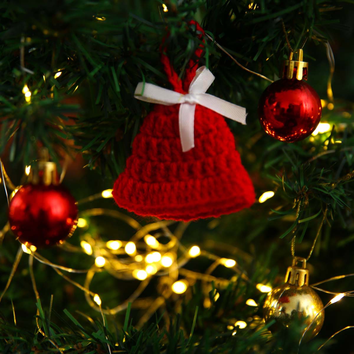 Jingle Bells Wool Ornament
