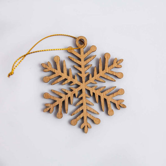 Snowfall Wooden Ornament