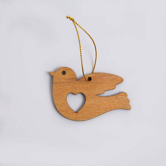Dove Wooden Ornament